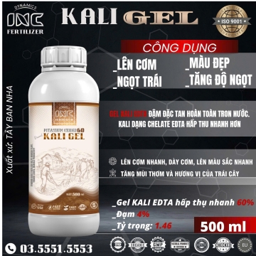 KALI GEL Phân bón giúp lên cơm - ngọt trái, màu đẹp - tăng độ ngọt 500ML